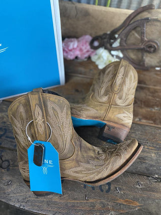 Lane Boots Burnt Caramel Lexington Bootie-Women's Booties-Lane Boots-Lucky J Boots & More, Women's, Men's, & Kids Western Store Located in Carthage, MO