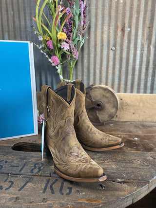 Lane Boots Burnt Caramel Lexington Bootie-Women's Booties-Lane Boots-Lucky J Boots & More, Women's, Men's, & Kids Western Store Located in Carthage, MO