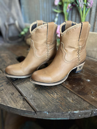 Lane Boots Plain Jane Saddle Bootie *FINAL SALE*-Women's Booties-Lane Boots-Lucky J Boots & More, Women's, Men's, & Kids Western Store Located in Carthage, MO