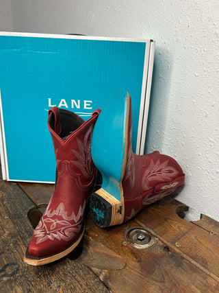 Lane Boots Smoldering Ruby Lexington Bootie-Women's Booties-Lane Boots-Lucky J Boots & More, Women's, Men's, & Kids Western Store Located in Carthage, MO