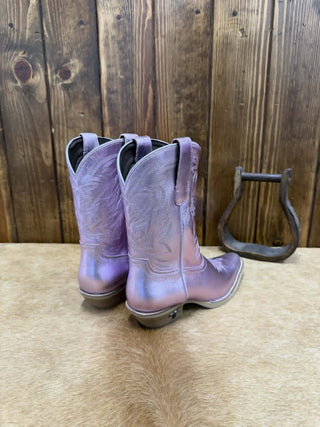 Lil Lane Girls Lavender Metallic Smokeshow Boot - Lucky J Boots & More