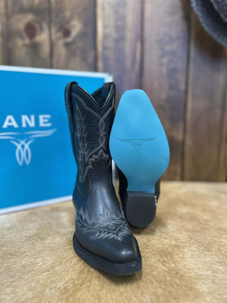 Lil Lane Girls Lexington in Jet Black Boot-Kids Boots-Lane Boots-Lucky J Boots & More, Women's, Men's, & Kids Western Store Located in Carthage, MO