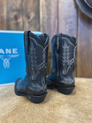 Lil Lane Girls Lexington in Jet Black Boot-Kids Boots-Lane Boots-Lucky J Boots & More, Women's, Men's, & Kids Western Store Located in Carthage, MO
