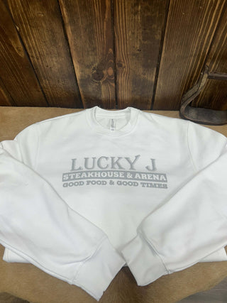 LJ Bella Heavyweight Crew Neck-Sweatshirts-The Dugout-Lucky J Boots & More, Women's, Men's, & Kids Western Store Located in Carthage, MO