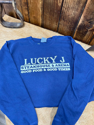 LJ Comfort Colors Sweatshirt-Sweatshirts-The Dugout-Lucky J Boots & More, Women's, Men's, & Kids Western Store Located in Carthage, MO