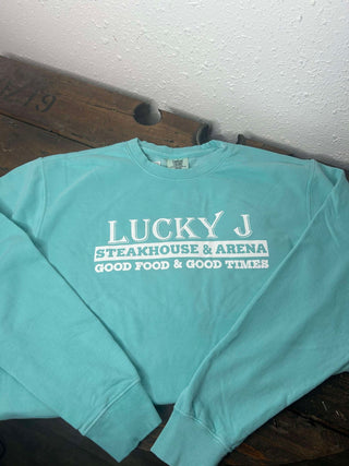 LJ Comfort Colors Sweatshirt-Sweatshirts-The Dugout-Lucky J Boots & More, Women's, Men's, & Kids Western Store Located in Carthage, MO