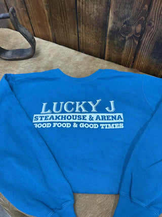 LJ Comfort Colors Sweatshirt-Sweatshirts-The Dugout-Lucky J Boots & More, Women's, Men's, & Kids Western Store Located in Carthage, MO