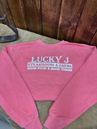 LJ Comfort Colors Sweatshirt-Sweatshirts-The Dugout-Lucky J Boots & More, Women's, Men's, & Kids Western Store Located in Carthage, MO