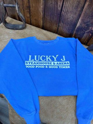 LJ Comfort Colors Sweatshirt-Sweatshirts-The Dugout-Lucky J Boots & More, Women's, Men's, & Kids Western Store Located in Carthage, MO