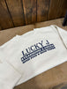 Natural Heather/Navy Logo