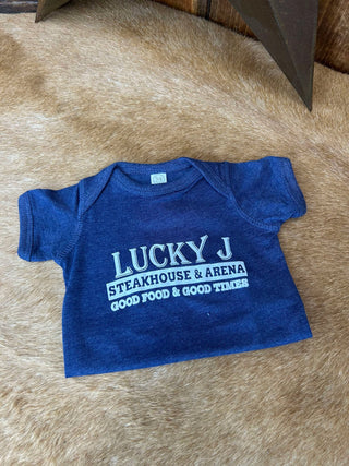 LJ Onesies-Baby Onesies-The Dugout-Lucky J Boots & More, Women's, Men's, & Kids Western Store Located in Carthage, MO