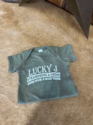 LJ Onesies-Baby Onesies-The Dugout-Lucky J Boots & More, Women's, Men's, & Kids Western Store Located in Carthage, MO