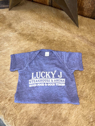 LJ Onesies-Baby Onesies-The Dugout-Lucky J Boots & More, Women's, Men's, & Kids Western Store Located in Carthage, MO