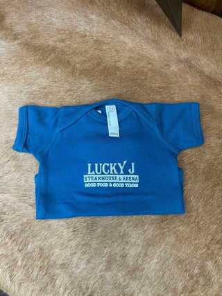 LJ Onesies-Baby Onesies-The Dugout-Lucky J Boots & More, Women's, Men's, & Kids Western Store Located in Carthage, MO