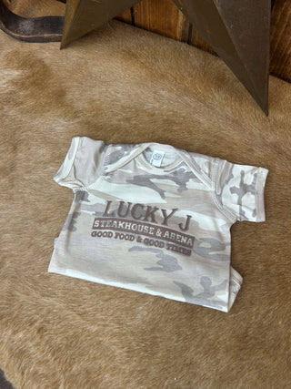 LJ Onesies-Baby Onesies-The Dugout-Lucky J Boots & More, Women's, Men's, & Kids Western Store Located in Carthage, MO