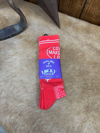 Lucky Chuck Socks-Socks-Lucky Chuck Brand-Lucky J Boots & More, Women's, Men's, & Kids Western Store Located in Carthage, MO