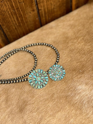 Mckenna Earrings-Earrings-LJ Turquoise-Lucky J Boots & More, Women's, Men's, & Kids Western Store Located in Carthage, MO