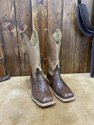 Men's Anderson Bean Cafe Americano FQ Ostrich Boot-Men's Boots-Anderson Bean-Lucky J Boots & More, Women's, Men's, & Kids Western Store Located in Carthage, MO