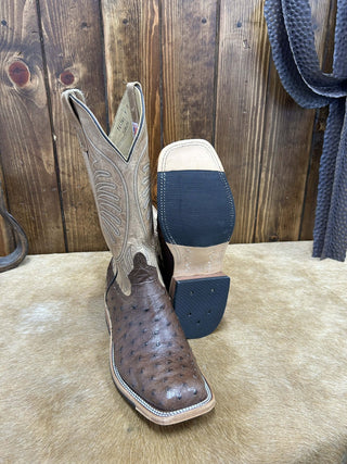 Men's Anderson Bean Cafe Americano FQ Ostrich Boot-Men's Boots-Anderson Bean-Lucky J Boots & More, Women's, Men's, & Kids Western Store Located in Carthage, MO