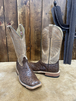Men's Anderson Bean Cafe Americano FQ Ostrich Boot-Men's Boots-Anderson Bean-Lucky J Boots & More, Women's, Men's, & Kids Western Store Located in Carthage, MO