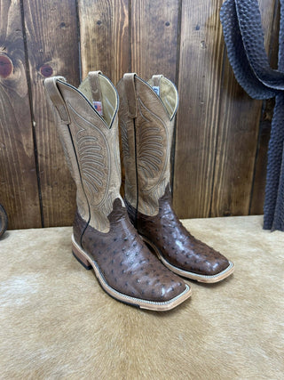 Men's Anderson Bean Cafe Americano FQ Ostrich Boot-Men's Boots-Anderson Bean-Lucky J Boots & More, Women's, Men's, & Kids Western Store Located in Carthage, MO