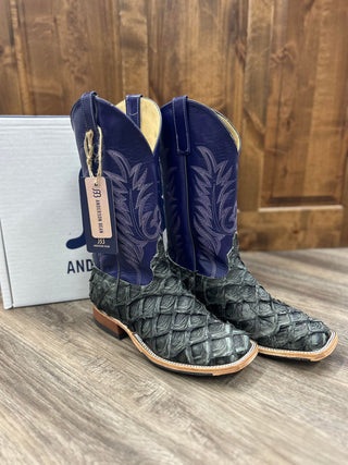 Men's Anderson Bean Grey Rustic Big Bass Boot-Men's Boots-Anderson Bean-Lucky J Boots & More, Women's, Men's, & Kids Western Store Located in Carthage, MO