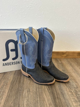Men's Anderson Bean Grey Safari Cape Buffalo Boot-Men's Boots-Anderson Bean-Lucky J Boots & More, Women's, Men's, & Kids Western Store Located in Carthage, MO