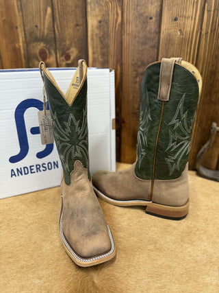 Men's Anderson Bean Sand Angry Elk Boot-Men's Boots-Anderson Bean-Lucky J Boots & More, Women's, Men's, & Kids Western Store Located in Carthage, MO