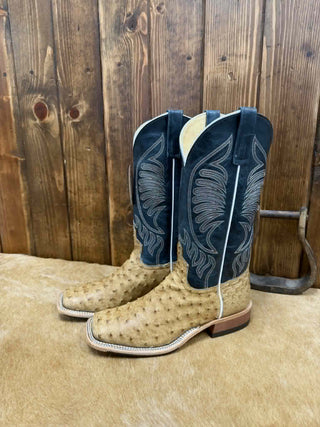 Men's Anderson Bean Umber Bruciato Ostrich Boot - Lucky J Boots & More
