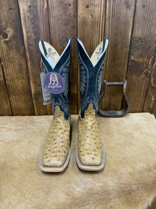 Men's Anderson Bean Umber Bruciato Ostrich Boot - Lucky J Boots & More