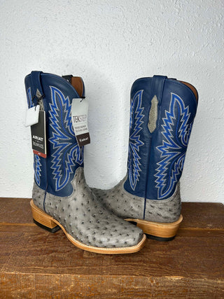 Men's Ariat Futurity Relentless Full Quill Ostrich Boot-Men's Boots-Ariat-Lucky J Boots & More, Women's, Men's, & Kids Western Store Located in Carthage, MO