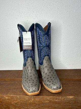 Men's Ariat Futurity Relentless Full Quill Ostrich Boot-Men's Boots-Ariat-Lucky J Boots & More, Women's, Men's, & Kids Western Store Located in Carthage, MO