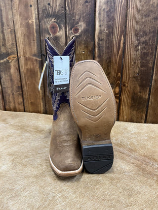 Men's Ariat Futurity Showman Foothill Brown Roughout Boot-Men's Boots-Ariat-Lucky J Boots & More, Women's, Men's, & Kids Western Store Located in Carthage, MO