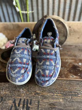Men's Ariat Hilo Sneakers in Wooly Blue Aztec *FINAL SALE*-Men's Casual Shoes-Ariat-Lucky J Boots & More, Women's, Men's, & Kids Western Store Located in Carthage, MO