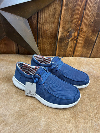 Men's Ariat Navy Mesh Hilo Shoes-Men's Casual Shoes-Ariat-Lucky J Boots & More, Women's, Men's, & Kids Western Store Located in Carthage, MO