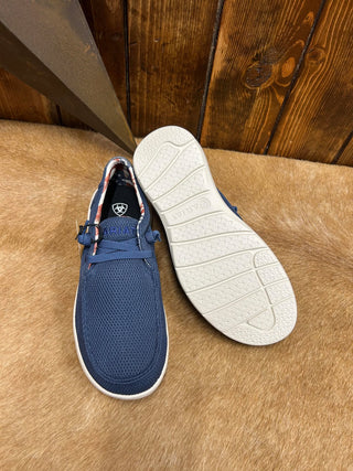 Men's Ariat Navy Mesh Hilo Shoes-Men's Casual Shoes-Ariat-Lucky J Boots & More, Women's, Men's, & Kids Western Store Located in Carthage, MO