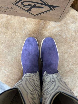 Men's Fenoglio Grape Moto Roughout Boot-Men's Boots-Fenoglio Boots-Lucky J Boots & More, Women's, Men's, & Kids Western Store Located in Carthage, MO