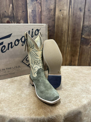 Men's Fenoglio Olive Roughout Boot-Men's Boots-Fenoglio Boots-Lucky J Boots & More, Women's, Men's, & Kids Western Store Located in Carthage, MO