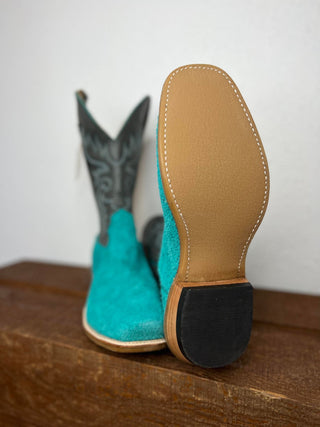 Men's Fenoglio Turquoise Moto Roughout Boot-Men's Boots-Fenoglio Boots-Lucky J Boots & More, Women's, Men's, & Kids Western Store Located in Carthage, MO