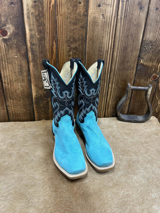 Men's Fenoglio Turquoise Roughout Boot-Men's Boots-Fenoglio Boots-Lucky J Boots & More, Women's, Men's, & Kids Western Store Located in Carthage, MO