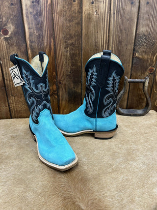 Men's Fenoglio Turquoise Roughout Boot-Men's Boots-Fenoglio Boots-Lucky J Boots & More, Women's, Men's, & Kids Western Store Located in Carthage, MO