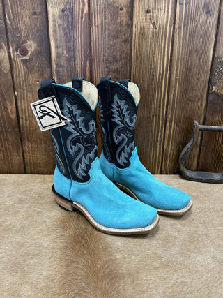 Men's Fenoglio Turquoise Roughout Boot-Men's Boots-Fenoglio Boots-Lucky J Boots & More, Women's, Men's, & Kids Western Store Located in Carthage, MO