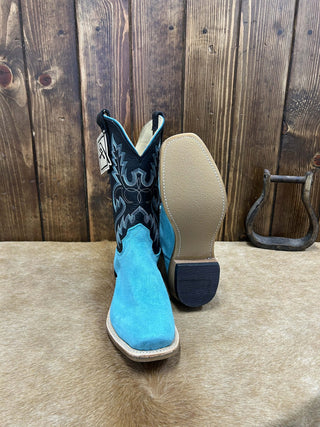 Men's Fenoglio Turquoise Roughout Boot-Men's Boots-Fenoglio Boots-Lucky J Boots & More, Women's, Men's, & Kids Western Store Located in Carthage, MO