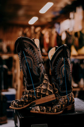 Men's Horse Power Beige Toas Big Bass Boot-Men's Boots-Horse Power-Lucky J Boots & More, Women's, Men's, & Kids Western Store Located in Carthage, MO