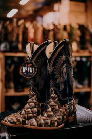 Men's Horse Power Beige Toas Big Bass Boot-Men's Boots-Horse Power-Lucky J Boots & More, Women's, Men's, & Kids Western Store Located in Carthage, MO
