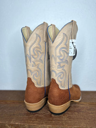 Men's Horse Power Brandy Reversed Smooth Quill Boot-Men's Boots-Horse Power-Lucky J Boots & More, Women's, Men's, & Kids Western Store Located in Carthage, MO