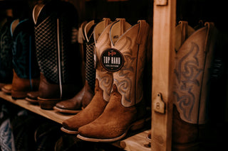 Men's Horse Power Brandy Reversed Smooth Quill Boot-Men's Boots-Horse Power-Lucky J Boots & More, Women's, Men's, & Kids Western Store Located in Carthage, MO