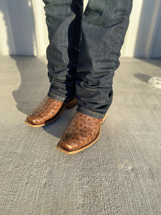Men's Horse Power Kango Tobacco Full Quill Boot-Men's Boots-Horse Power-Lucky J Boots & More, Women's, Men's, & Kids Western Store Located in Carthage, MO