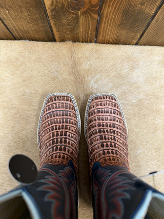 Men's Horse Power Peanut Caiman Tail Boots-Men's Boots-Horse Power-Lucky J Boots & More, Women's, Men's, & Kids Western Store Located in Carthage, MO