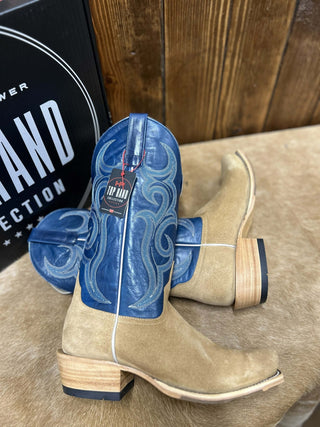 Men's Horse Power Tan Crazy Roughout Cutter Toe Boot-Men's Boots-Horse Power-Lucky J Boots & More, Women's, Men's, & Kids Western Store Located in Carthage, MO